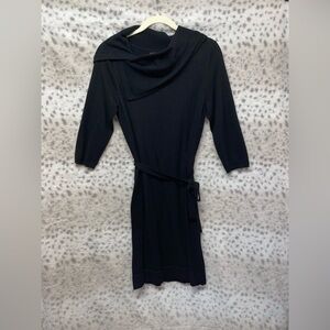 THE LIMITED COWL NECK MIDI SWEATER DRESS